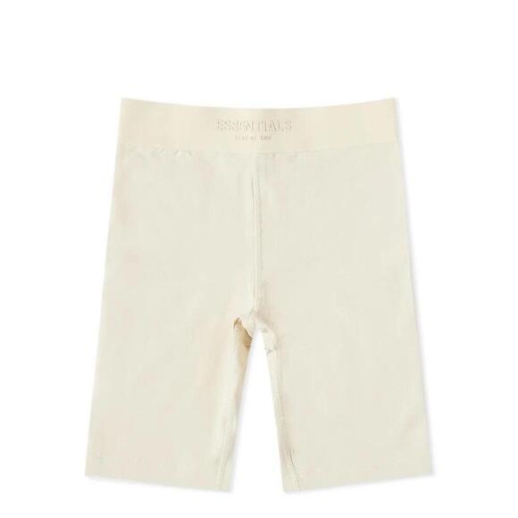 Fear Of God Essentials Sport Logo Cycling Shorts Leggings Biker Sz M Slim Wasit - Picture 2 of 9